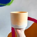 Peach and Putty Jesmonite Pot - Sprouts of Bristol