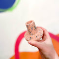 Pink & Grey Terrazzo Jesmonite Candle Stick Holder - Sprouts of Bristol