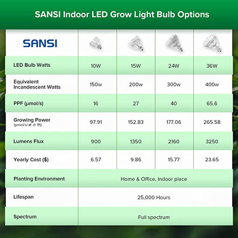 Plant Grow Light Bulbs - Sprouts of Bristol