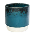Reactive Glazed Planter in Aqua - Sprouts of Bristol