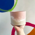 Rose Pink and Putty Jesmonite Pot - Sprouts of Bristol
