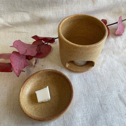 Sandstone Ceramic Wax Melt Burner - Sprouts of Bristol