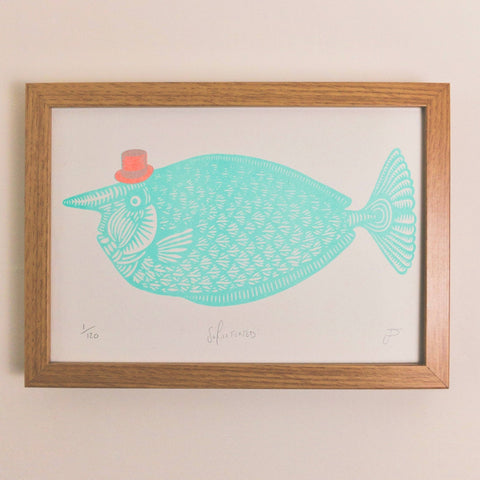 SoFishticated Riso Art Print - Sprouts of Bristol