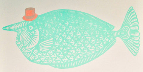SoFishticated Riso Art Print - Sprouts of Bristol