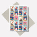 Stamp Collection Greetings Card - Sprouts of Bristol
