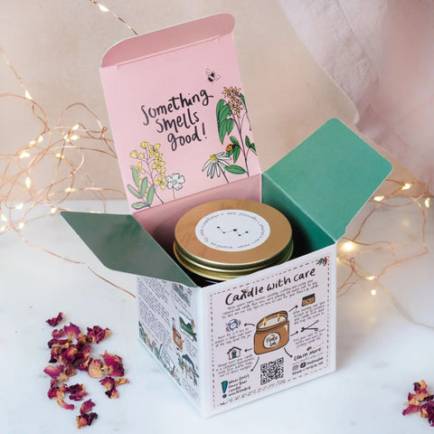 Stargazer Natural-Wax Candle | Sheer Lily. Bergamot. White Rose. - Sprouts of Bristol