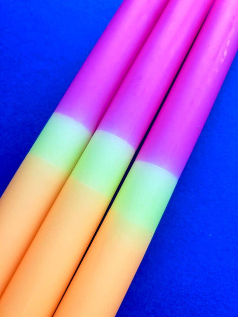 TEQUILA SUNSET - Dip Dye Dinner Candle Trio - Sprouts of Bristol