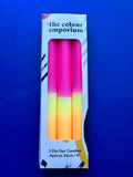 TEQUILA SUNSET - Dip Dye Dinner Candle Trio - Sprouts of Bristol