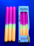 TEQUILA SUNSET - Dip Dye Dinner Candle Trio - Sprouts of Bristol