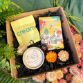 The Chill Out Gift Set - Ceramic St Eval Candle, Bath Brew + Chocolate Bar - Sprouts of Bristol