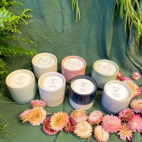 The Chill Out Gift Set - Ceramic St Eval Candle, Bath Brew + Chocolate Bar - Sprouts of Bristol