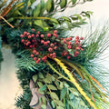 The 'Hot Toddy' Fresh Foliage Christmas Wreath - Sprouts of Bristol