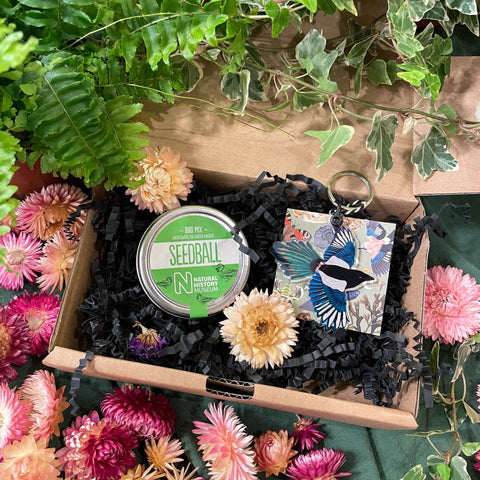The Nature Lover Mini Gift Set - Keyring and Wildflower Seeds - Choose your own! - Sprouts of Bristol