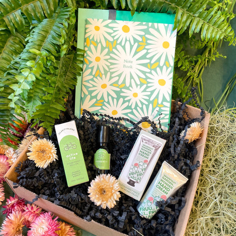 The Note Book, Wonky Fruit Hand Cream & Aromatherapy Pulse Point Roll On Gift Set - Sprouts of Bristol