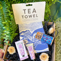 The Screen Printed Tea Towel, Wonky Fruit Hand Cream & Wildflower Seed Gift Set - Sprouts of Bristol