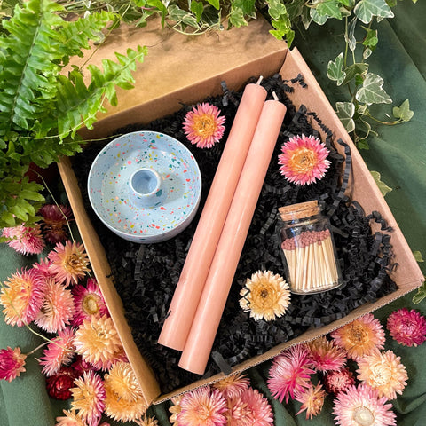 The Terrazzo Candle Holder Gift Set - Choose your own colours! - Sprouts of Bristol