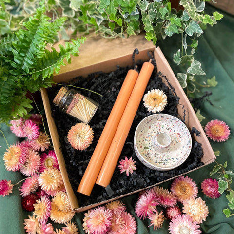 The Terrazzo Candle Holder Gift Set - Choose your own colours! - Sprouts of Bristol