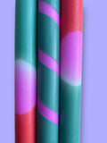 TROPICAL FIESTA Dip Dye Dinner Candle Trio - Sprouts of Bristol