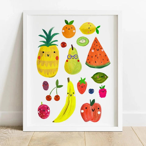 Veggie Faces Print - Sprouts of Bristol
