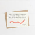 Worried Worm Greetings Card - Sprouts of Bristol